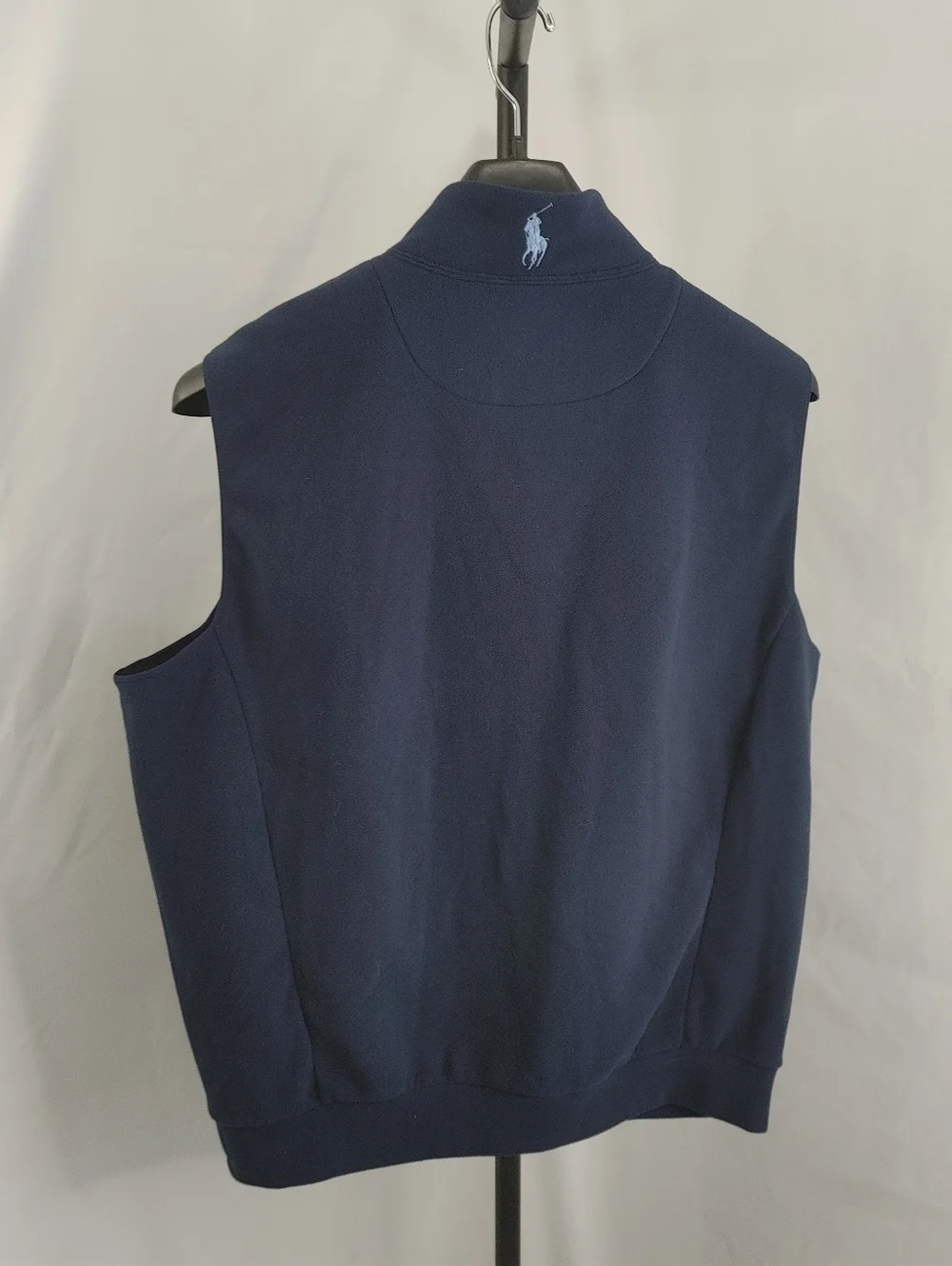 Polo Golf Ralph Lauren Vest XL Navy Full Zip Fleece Performance Sleeveless